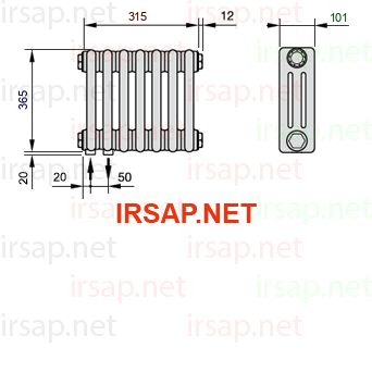 Радиатор IRSAP Tesi 30365/7 T18 CL 01